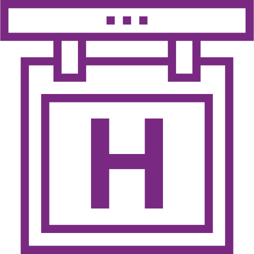 Icon of a parking sign and car