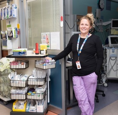 Nurse in hallway