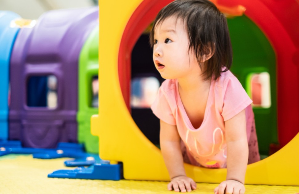 Toddler crawling