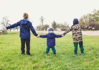 Three children