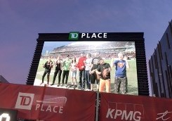 Jumbo screen at RedBlacks home opener