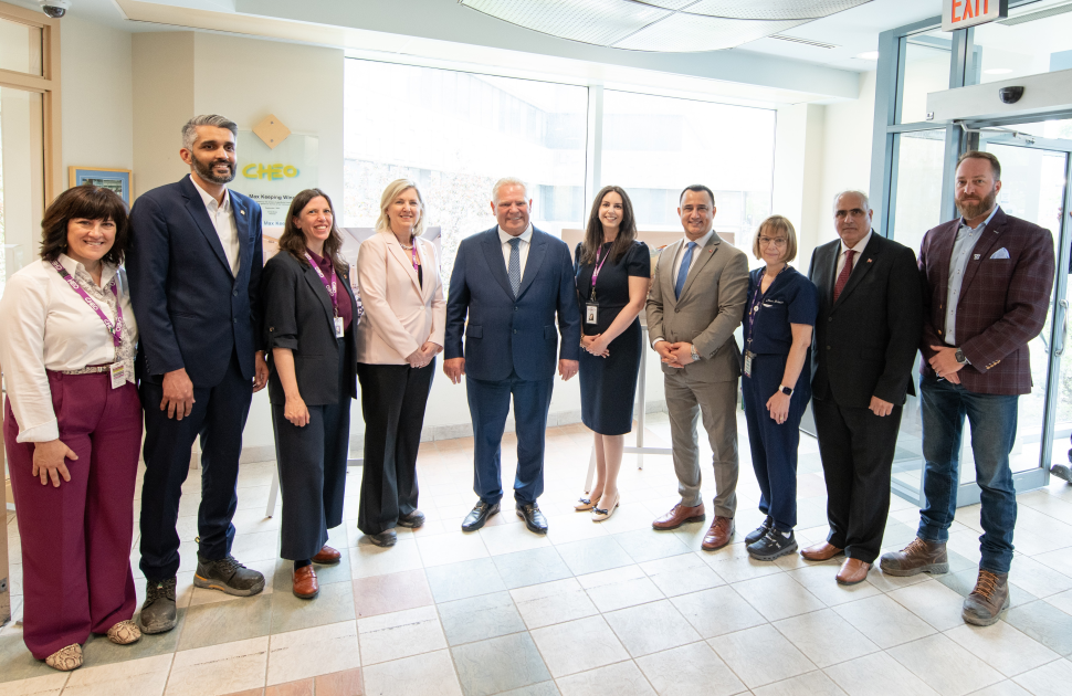 cheo leaders with ontario premier doug ford in lobby