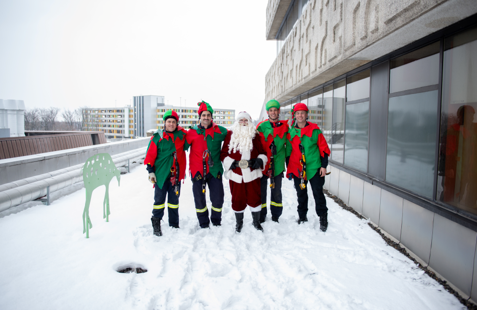 santa and elves visit cheo