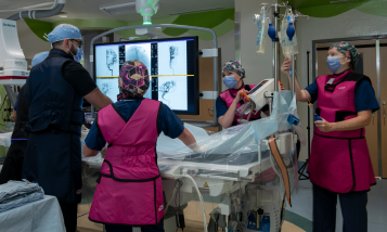 INR team in IR Cath Lab