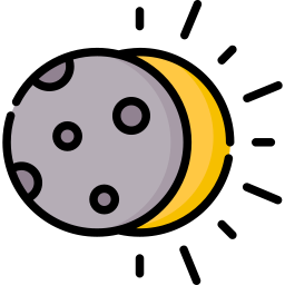 Icon of a solar eclipse