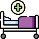 Cartoon of a hospital bed