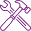 Icon of construction tools