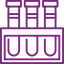 Icon of laboratory test tubes