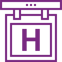 Icon of a parking sign and car