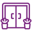 Icon of a hospital door